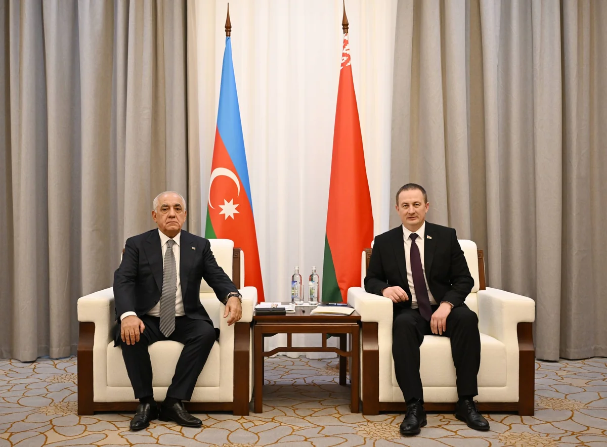 Minskdə Azərbaycan və Belarus baş nazirləri görüşüb