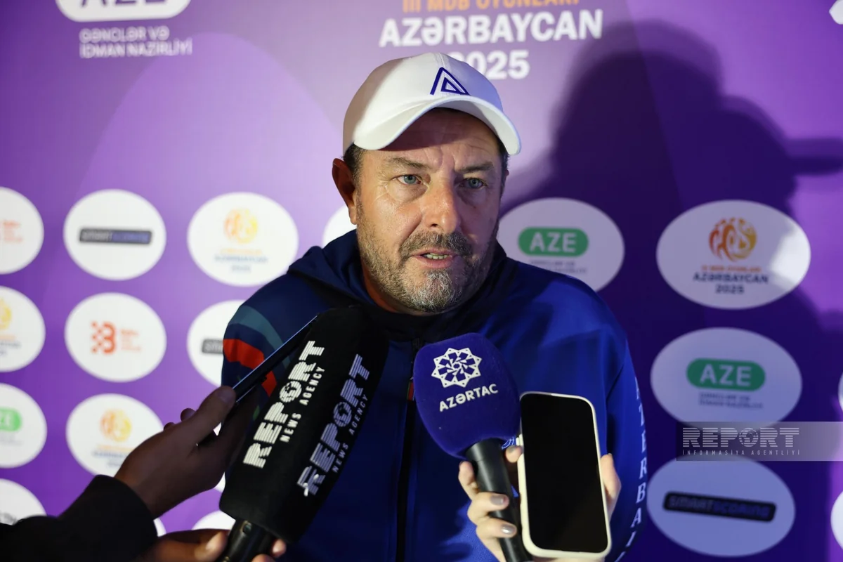 Azərbaycan millisinin baş məşqçisi: III MDB Oyunlarında yaxşı nəticələr göstərdik