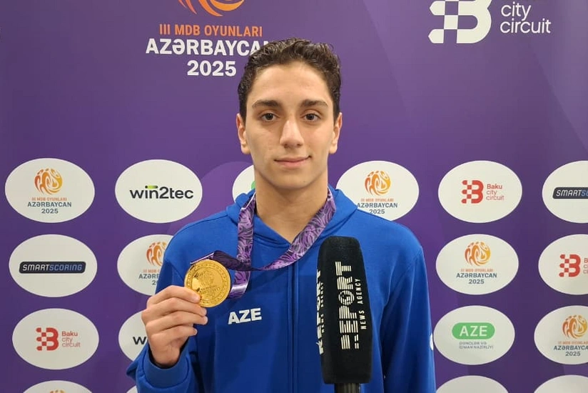 Qızıl medal qazanan Azərbaycan idmançısı: Ölkəmizdə himnimizin səslənməsi bir başqa sevincdir
