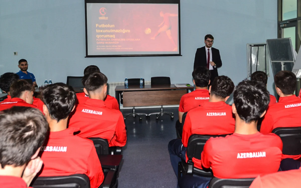 Azərbaycan millisinin futbolçuları üçün danışılmış oyunlara qarşı sessiya keçirilib