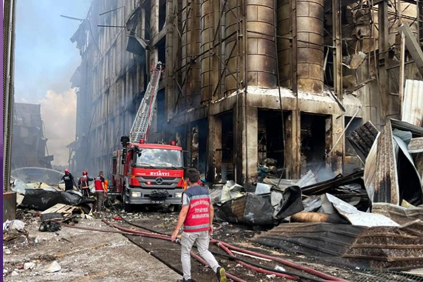 Türkiyədə kimya zavodunda partlayış olub, ölənlər var