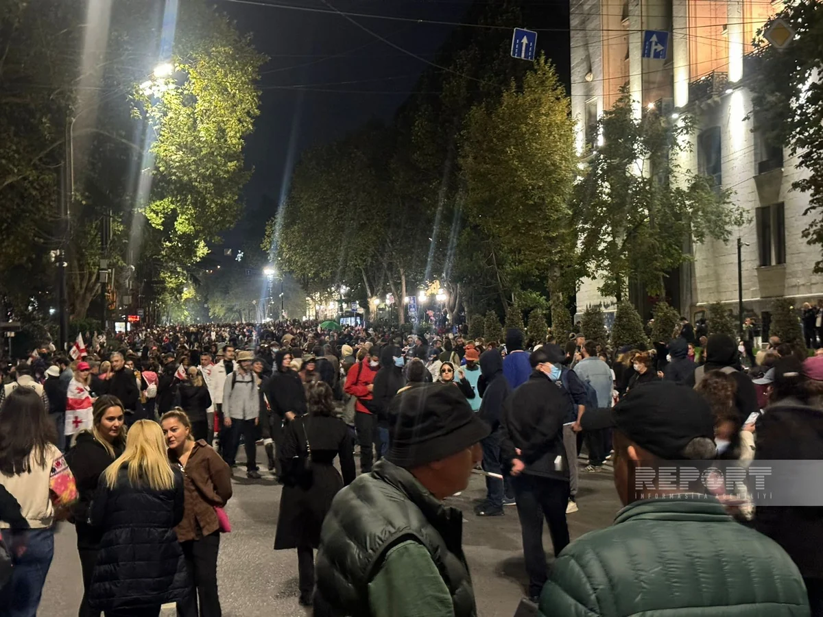 Митингующие в Тбилиси ворвались во двор президентского дворца