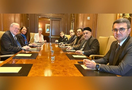Allahshukur Pashazade meets president of G20 Interfaith Forum Association in US