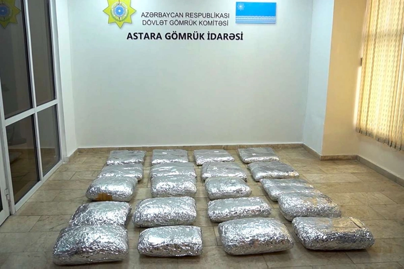 Çay yükünün içərisində 105 kiloqramdan artıq narkotik vasitə aşkar edilib