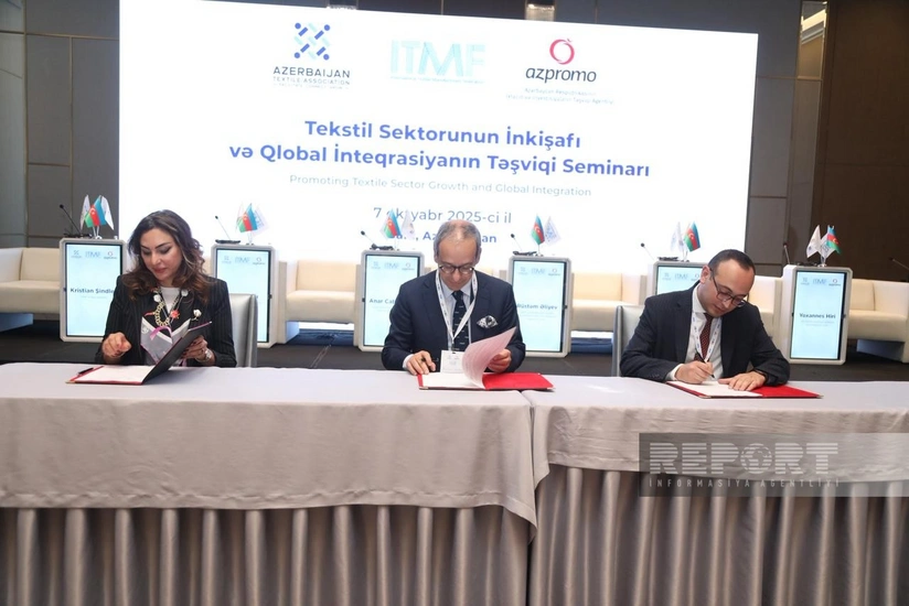 Bakıda tekstil sənayesinin inkişafı üzrə üçtərəfli plan imzalanıb