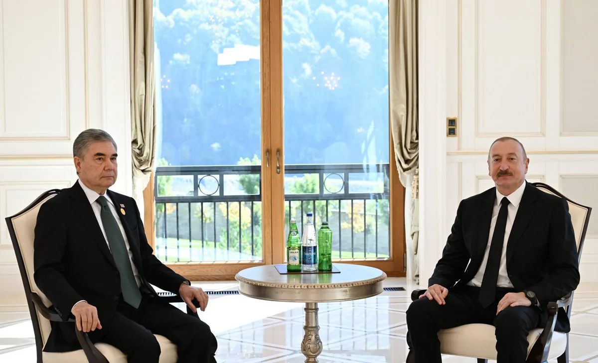 President of Azerbaijan meets with Gurbanguly Berdimuhamedov in Gabala