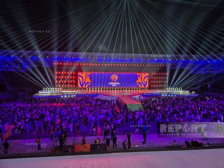 Gəncə stadionunda III MDB Oyunlarının bağlanış mərasimi keçirilib - YENİLƏNİB