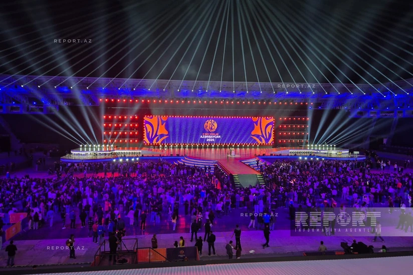 Gəncə stadionunda III MDB Oyunlarının bağlanış mərasimi keçirilib - YENİLƏNİB