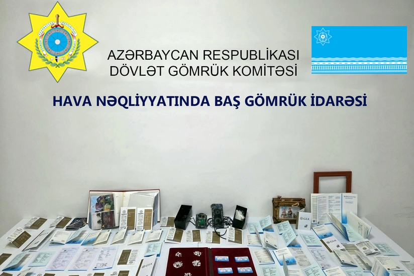 Dubaydan Bakıya brilyant qaşların qanunsuz gətirilməsinin qarşısı alınıb