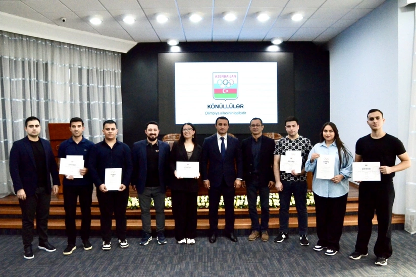 İdman könüllülərinin mükafatlandırma mərasimi keçirilib