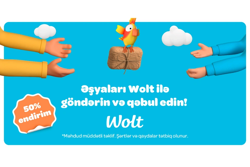 Wolt yeni Packages funksiyasını təqdim edir: indi əşyaları yemək sifarişi qədər asan göndərə bilərsiniz!