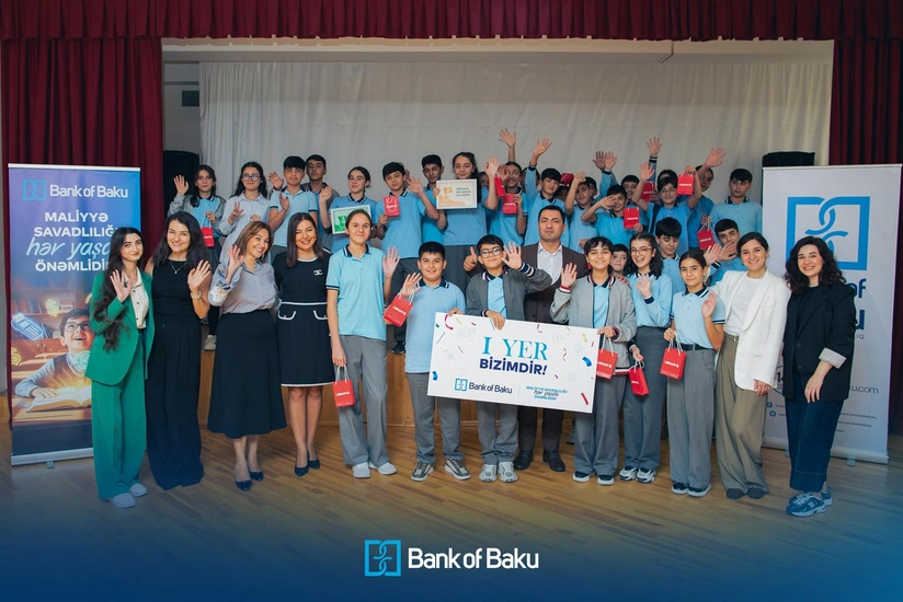 Bank of Bakudan növbəti maliyyə savadlılığı tədbiri: bu dəfə şagirdlərlə birlikdə