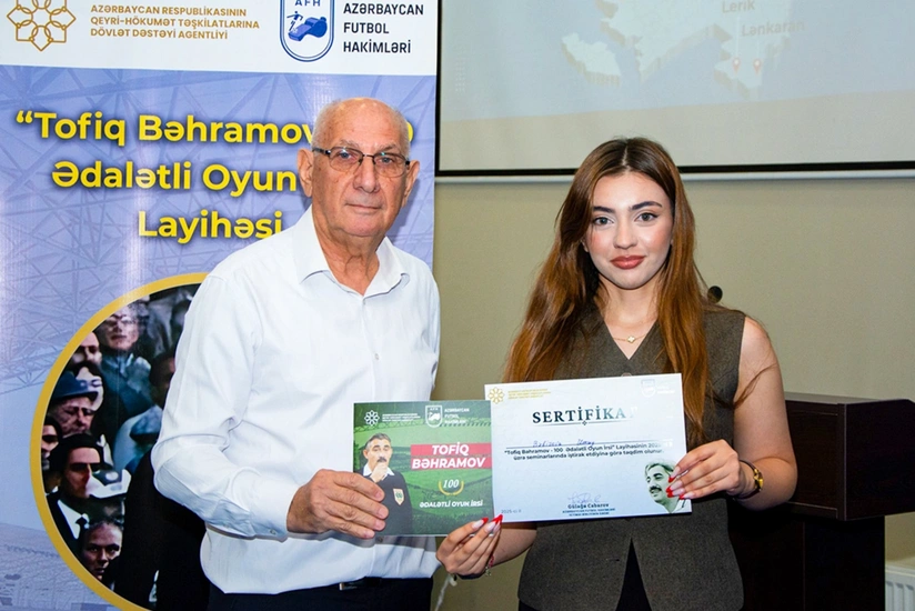Futbol Hakimləri İctimai Birliyinin sədri: Tofiq Bəhramovu ölkədə daha da tanıtmaq istəyirik