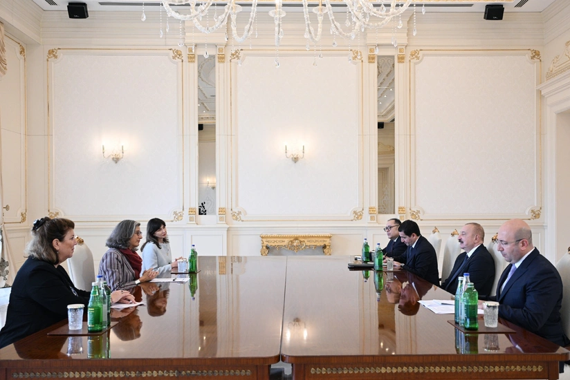 President Ilham Aliyev receives Executive Director of UN Human Settlements Programme