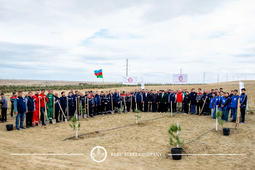 Baku Steel Company укрепляет вклад в защиту окружающей среды: высажено около 3000 деревьев