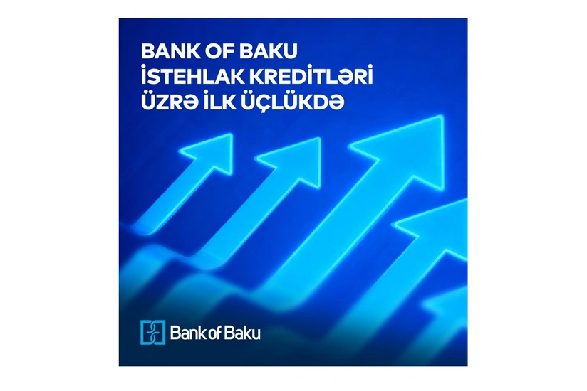 Bank of Baku istehlak kreditləri üzrə TOP 3-də yerləşdi!