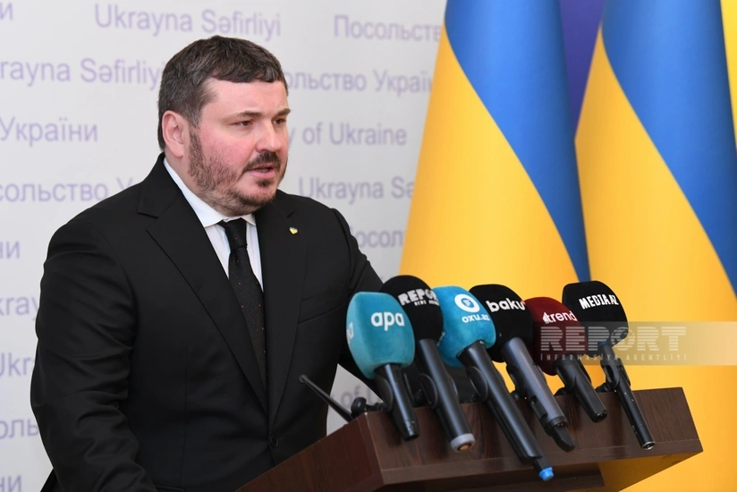 Ukrayna səfiri Azərbaycan xalqını Müstəqilliyin Bərpası Günü münasibətilə təbrik edib