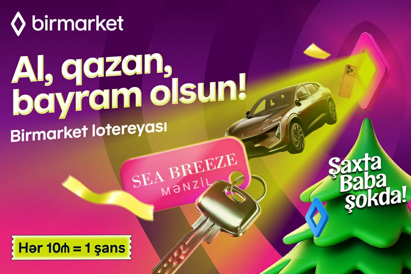 Şaxta Baba şokdadır: Birmarket lotereyası başlayır!