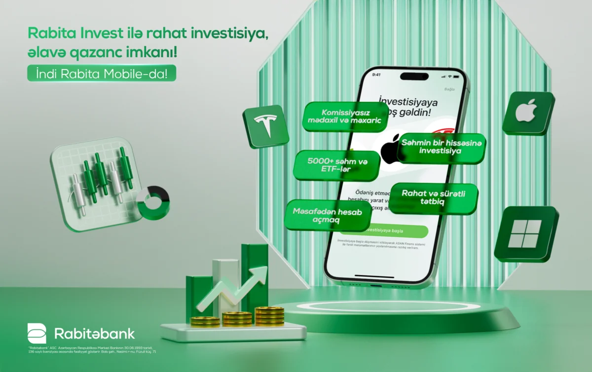 Yeni nəsil investisiya imkanı artıq Rabita Mobileda!