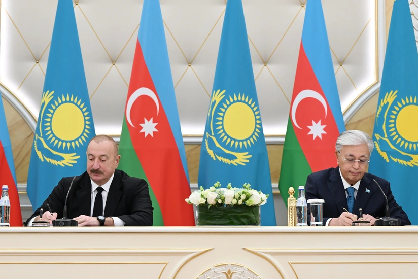 Azerbaijan and Kazakhstan sign over 10 documents