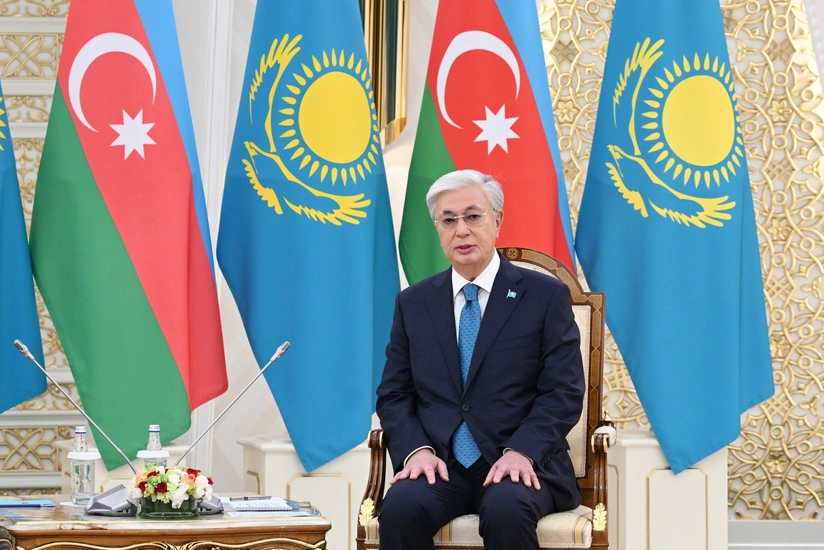 President of Kazakhstan highlights Ilham Aliyev's contribution to development of bilateral relations