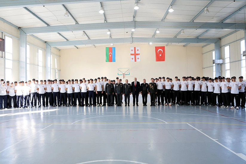 Qoridə Azərbaycan, Gürcüstan və Türkiyə hərbi akademiyalarının rəhbər heyətləri görüşüb