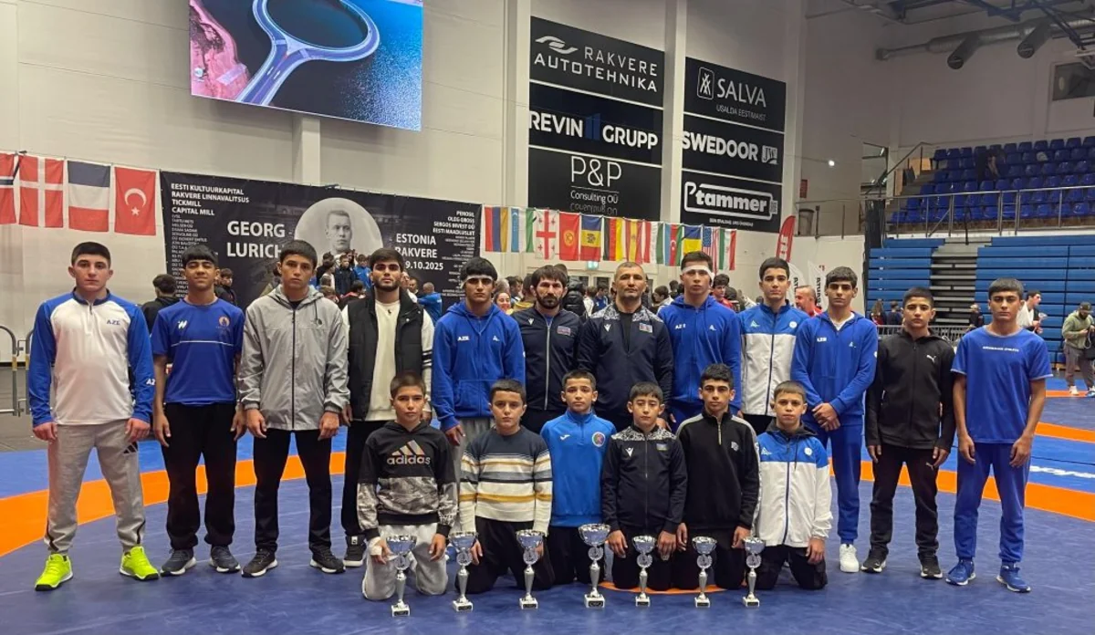 Azərbaycanın yeniyetmə güləşçiləri Estoniyada 7 medal qazanıblar