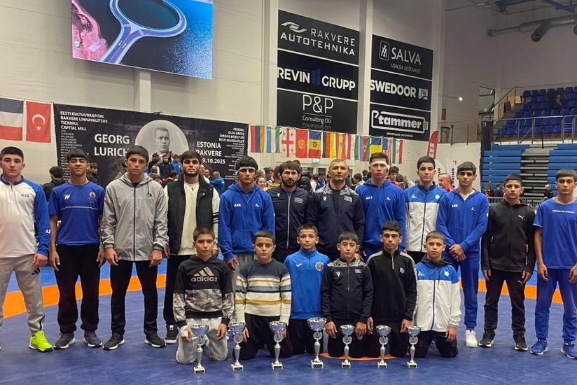 Azerbaijani junior wrestlers win 7 medals in Estonia