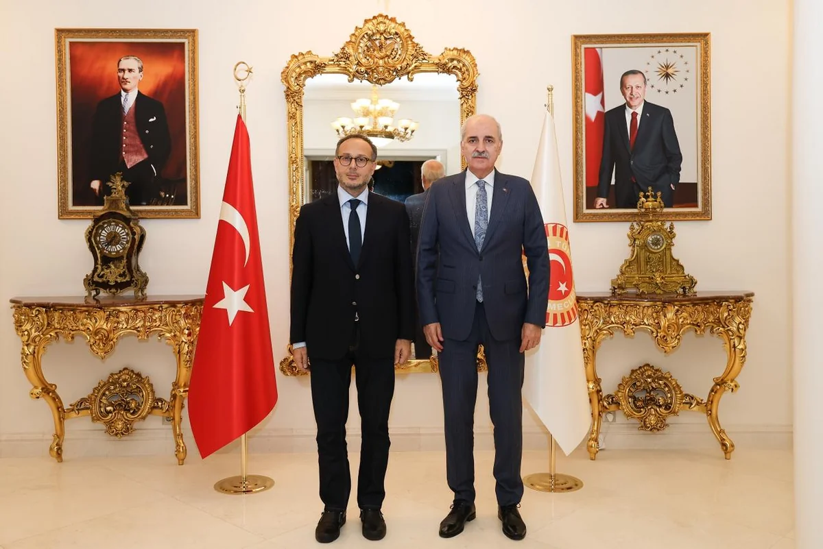 Türkiyə parlamentinin sədri TÜRKPA Baş katibini qəbul edib