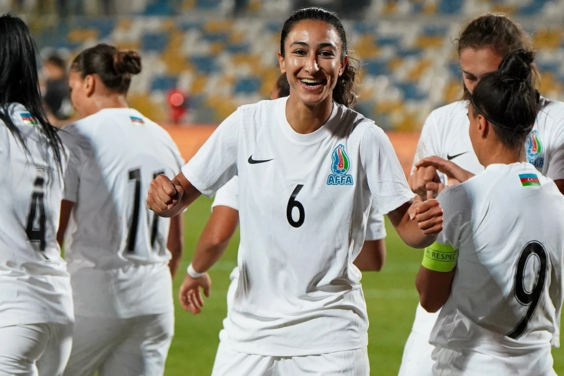 Qadın futbolçulardan ibarət Azərbaycan millisi yoxlama oyununda qələbə qazanıb