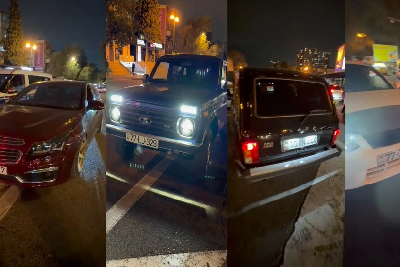 Bakıda gecə saatlarında avtoxuliqanlıq edən dörd sürücü saxlanılıb