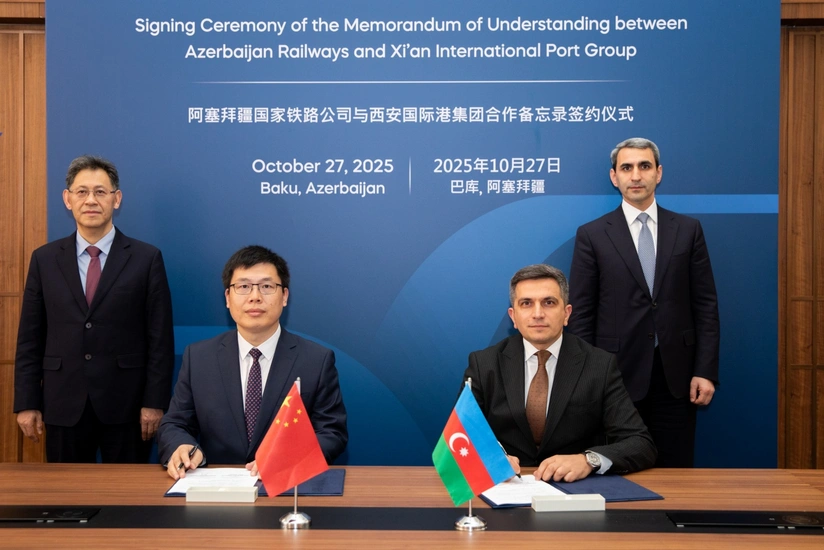 Azerbaijan Railways, China's Xi'an Port sign MoU to boost Middle Corridor cooperation