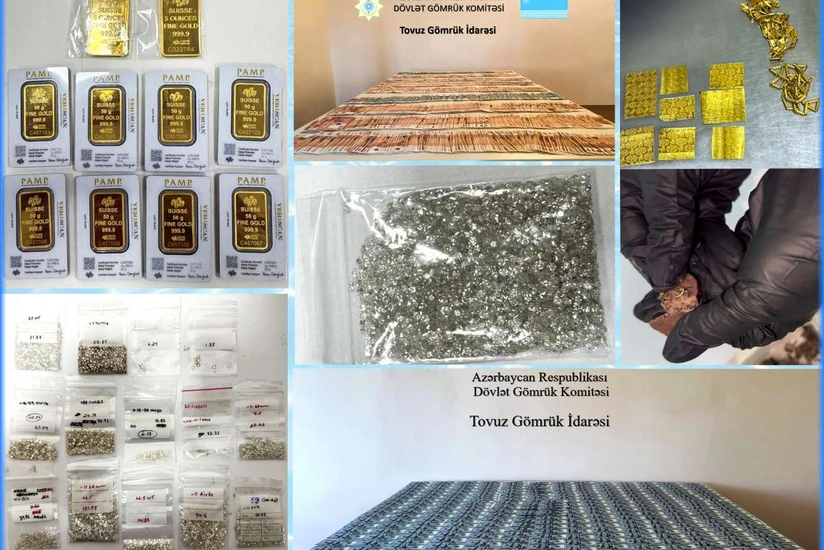 Azərbaycana qanunsuz yolla 1 300 karata yaxın qiymətli daşların gətirilməsinin qarşısı alınıb