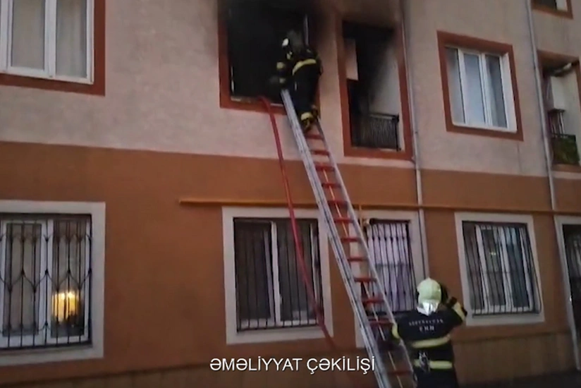 Xırdalanda çoxmərtəbəli yaşayış binasında yanğın olub, 15 nəfər sakin təxliyə olunub