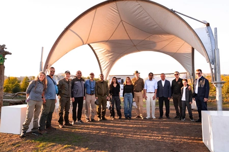 Leyla Aliyeva and Arzu Aliyeva attend inauguration of Akhar-Bakhar National Park in Gakh district