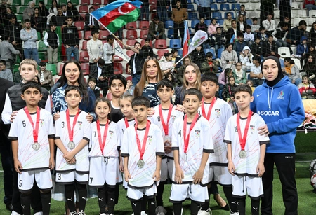 Mini-football tournament held among orphanage teams on Leyla Aliyeva's initiative