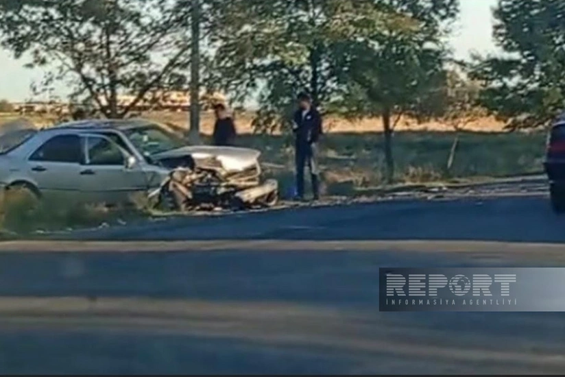 Beyləqanda iki avtomobil toqquşub, xəsarət alanlar var