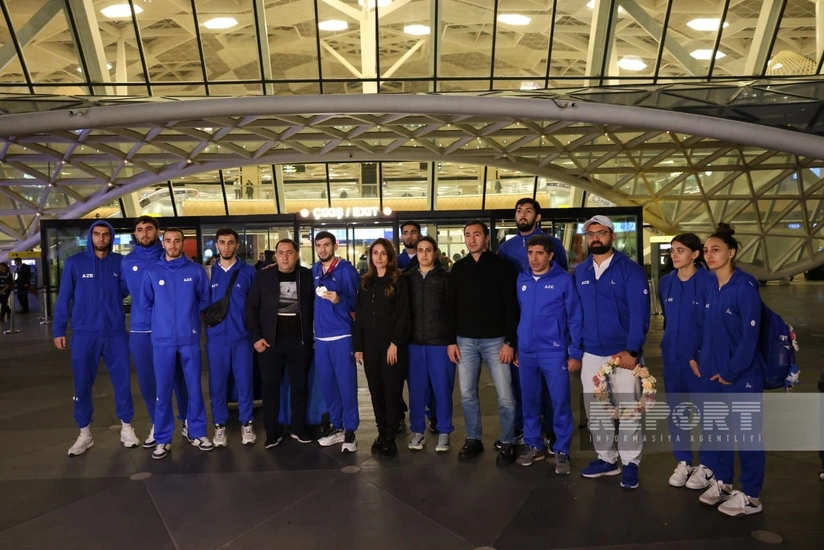 Taekvondo üzrə dünya çempionatında iştirak etmiş Azərbaycan millisi Vətənə qayıdıb