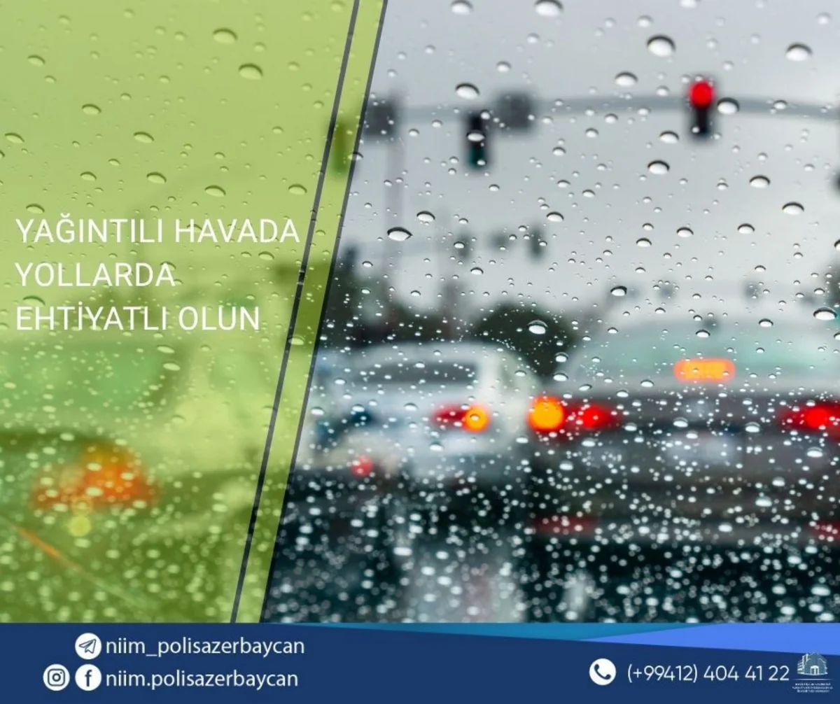 NİİM hava şəraiti ilə əlaqədar sürücülərə müraciət edib