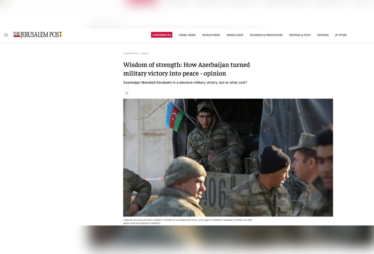 Jerusalem Post: Azerbaijan's victory in II Karabakh War strengthened its position globally