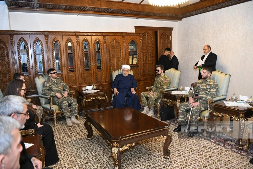 Qafqaz Müsəlmanları İdarəsində şəhid ailələrinin üzvləri və qazilərlə görüş keçirilib