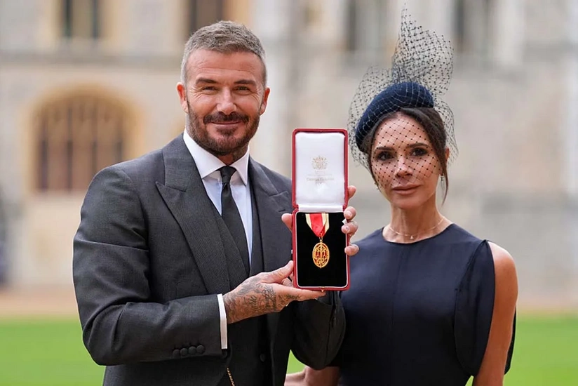 David Beckham knighted by King Charles at Windsor Castle