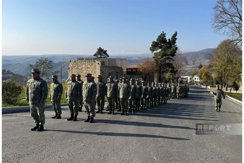 В Лачыне состоялся марш Победы военнослужащих