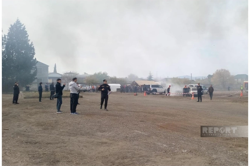 FHN Tovuzda mülki müdafiə təlimi keçirib