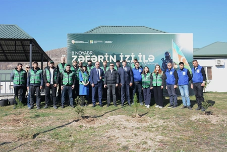 Kəlbəcərdə Zəfərin izi ilə yaşıl gələcəyə aksiyası keçirilib