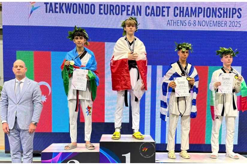 Azərbaycan taekvondoçusu Avropa birinciliyində gümüş medal qazanıb