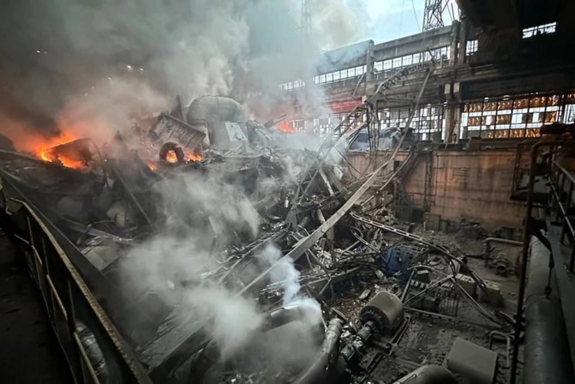 ВС РФ атаковали и повредили ТЭС ДТЭК