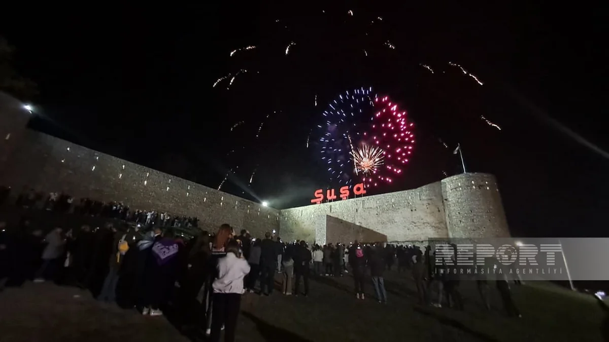 Victory Day celebrations conclude in Shusha with fireworks