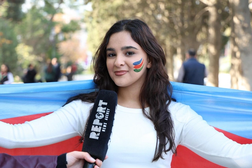 Жительница Баку: Сегодня мы с радостью и гордостью празднуем победу