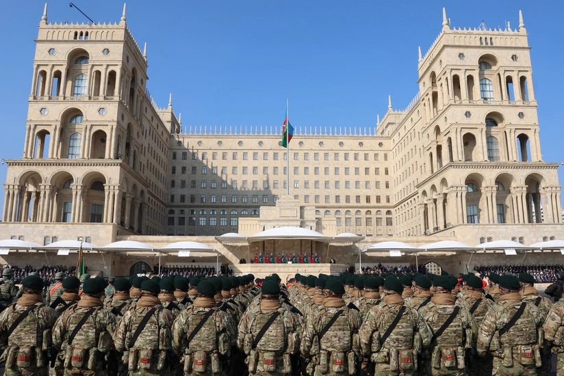 Администрация Эрдогана опубликовала кадры с военного парада в Баку